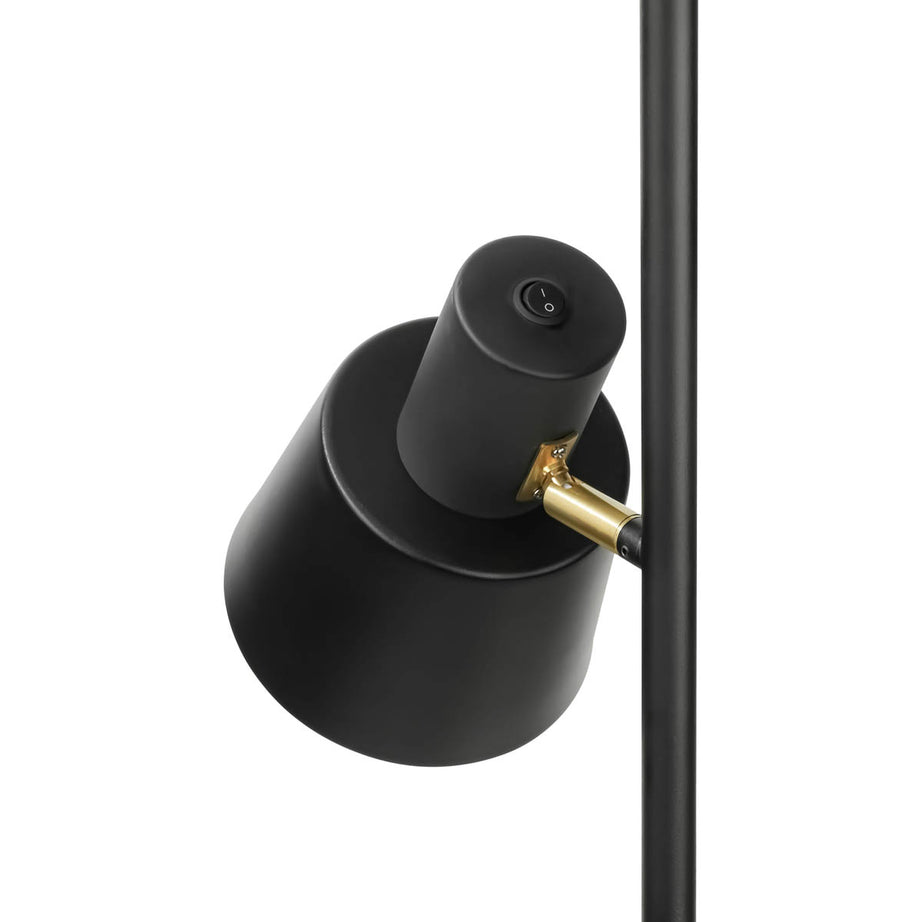 Floor Lamp 3 Way Matt Black Metal E14 Freestanding Living Room Bedroom Indoor - Image 8