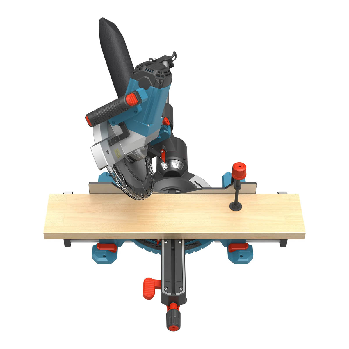 Erbauer Mitre Saw Sliding 254mm MMIS210-A Double Bevel Radial Compact 1800W - Image 9