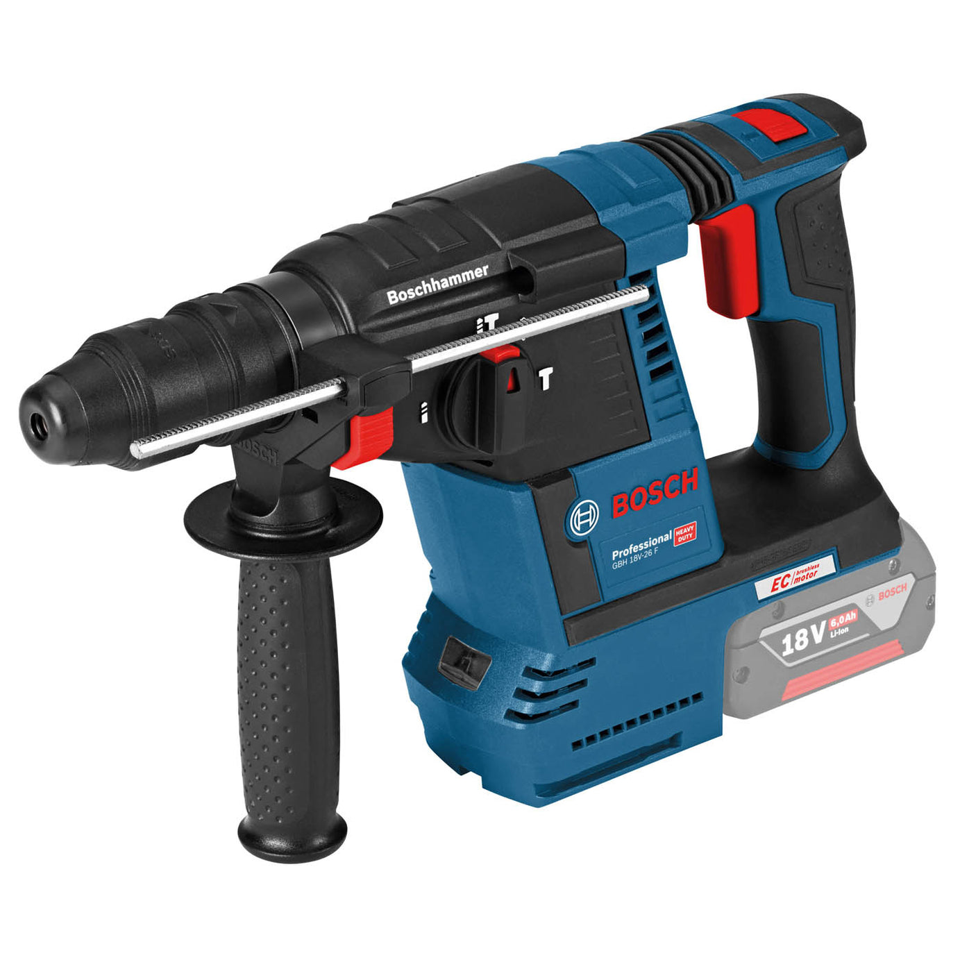 Bosch Professional Cordless SDS+ drill 18V Li-ion Brushless  2x8Ah) GBH 18V-26 F - Image 1