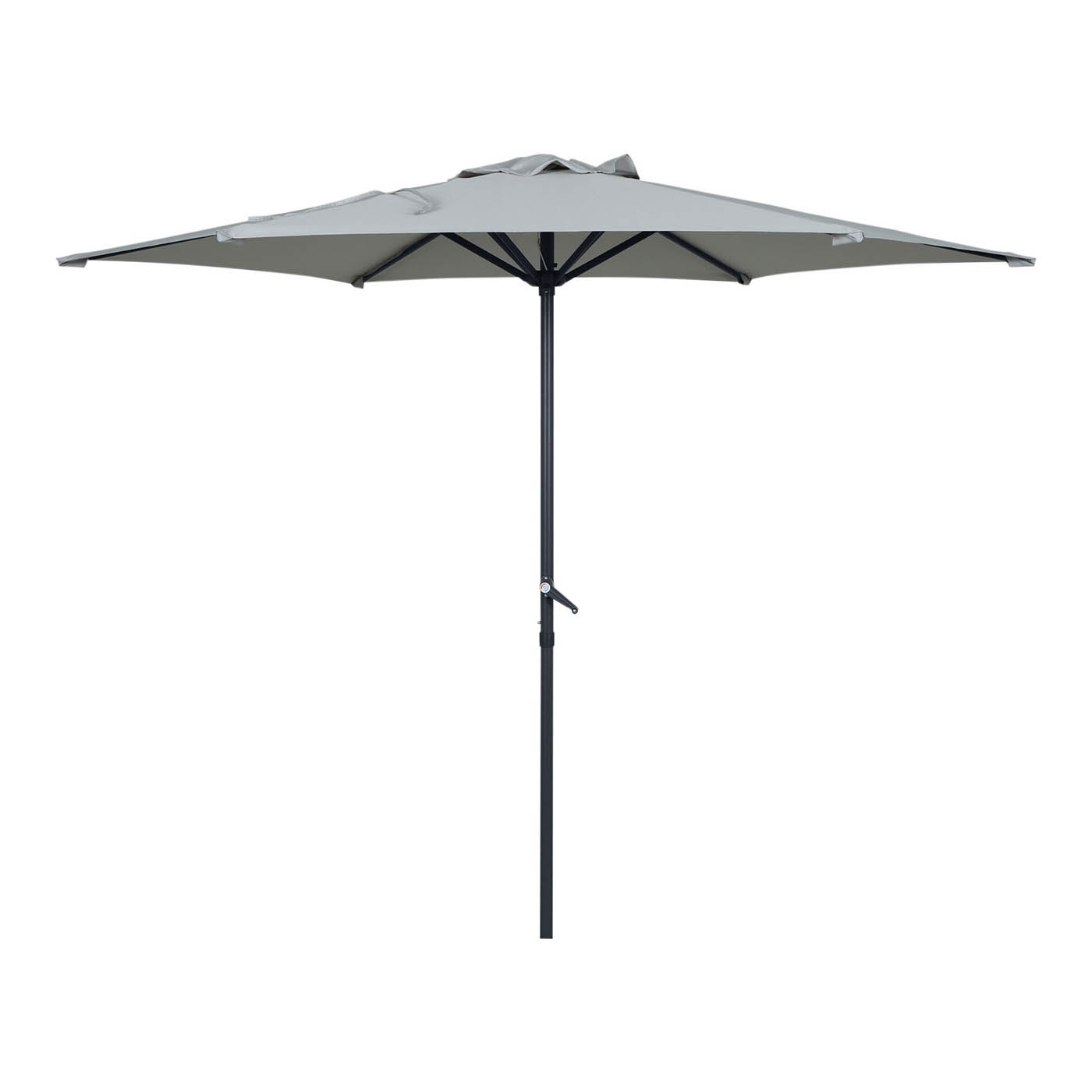 Garden Furniture Dining Set 4 Seater Grey Metal Table Chairs Parasol Outdoor - Image 6
