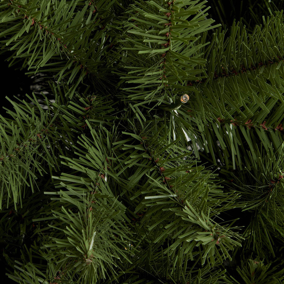 Christmas Tree 6ft Pre-Lit Green Artificial LED 200 Multicolour Hinged Indoor - Image 8