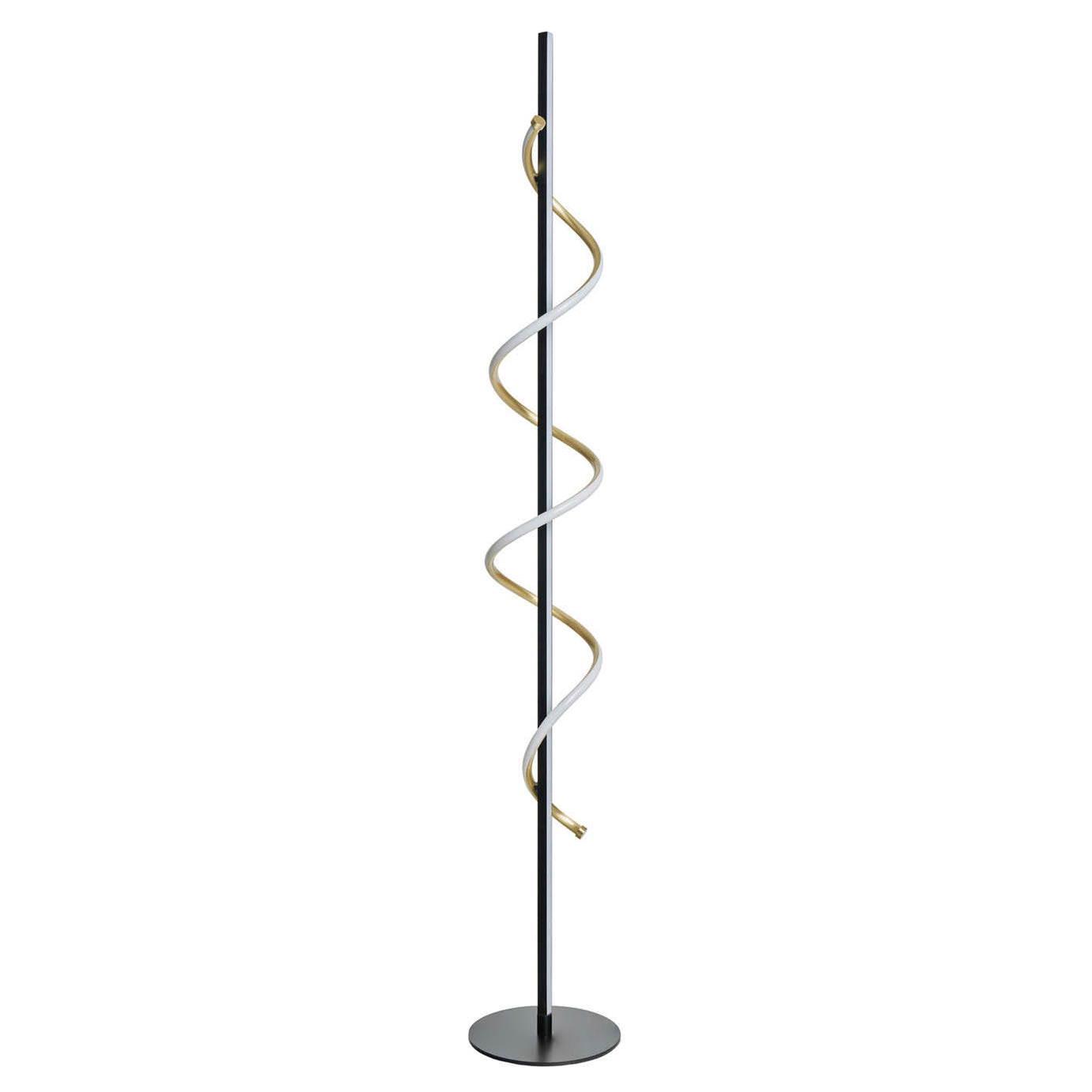 Inlight LED Floor lamp Hadston Spiral Matt Black Modern Warm White Slim Vertical - Image 6