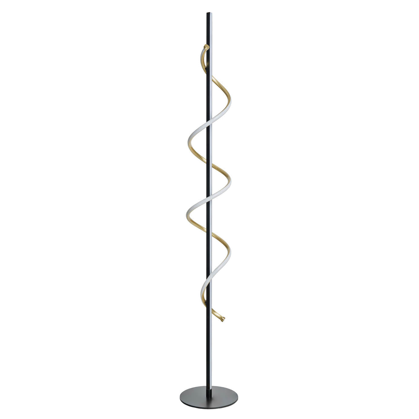 Inlight LED Floor lamp Hadston Spiral Matt Black Modern Warm White Slim Vertical - Image 6