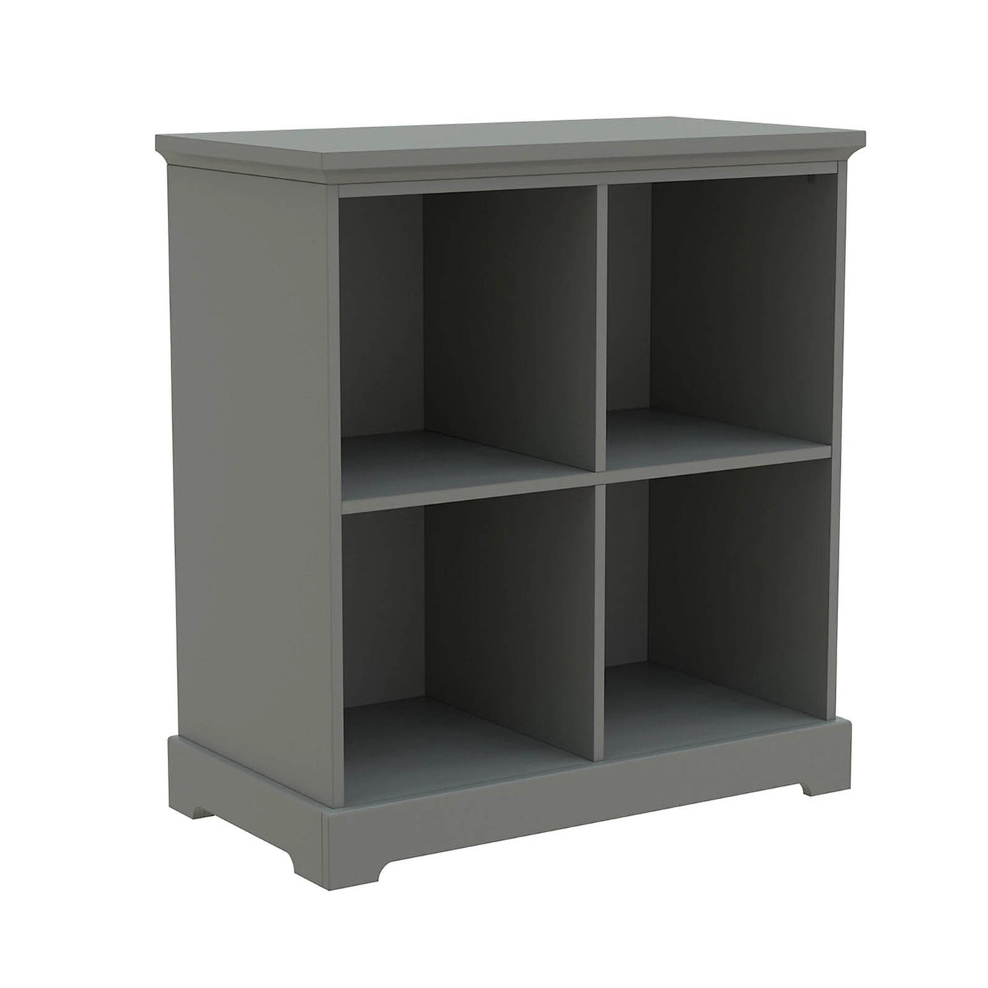 Flexi Storage 4 Cube Shelving Unit Grey Freestanding Bookcase Organizer - Image 2