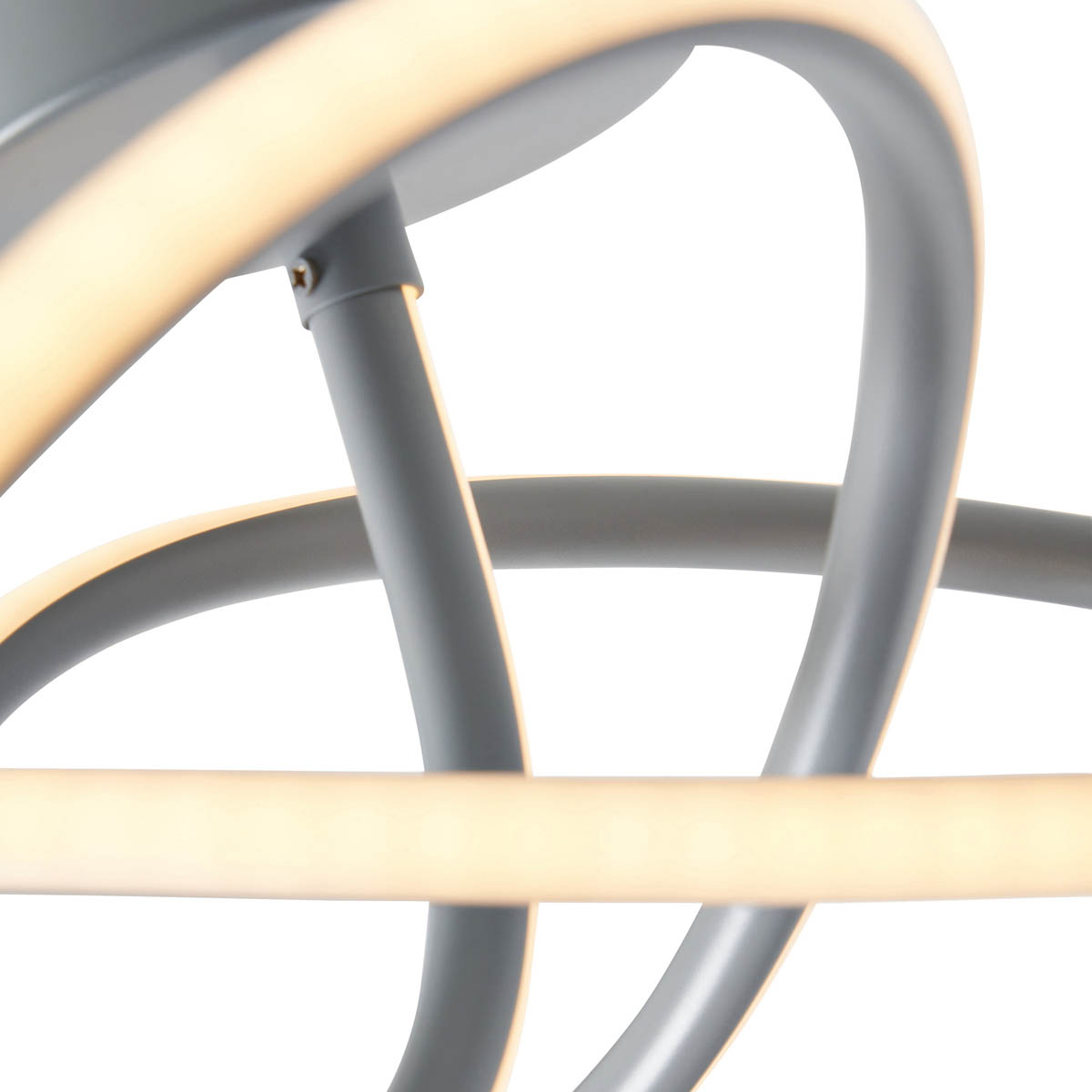 Inlight Ceiling Light LED Warm White Acrylic Aluminium Matt Light Grey Swirl - Image 7