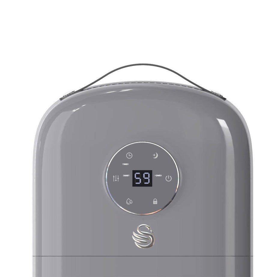 Swan Smart Dehumidifier 1.5L Grey SH16501 Refrigeration LED Digital Timer - Image 9