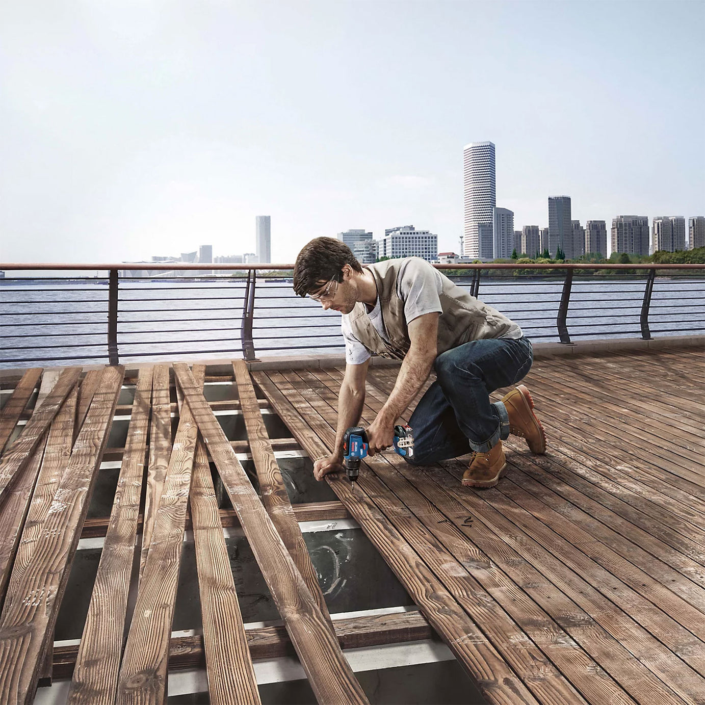 Bosch Professional GSB 18V-55 Brushless Combi Drill 2x4Ah Batteries - Image 5