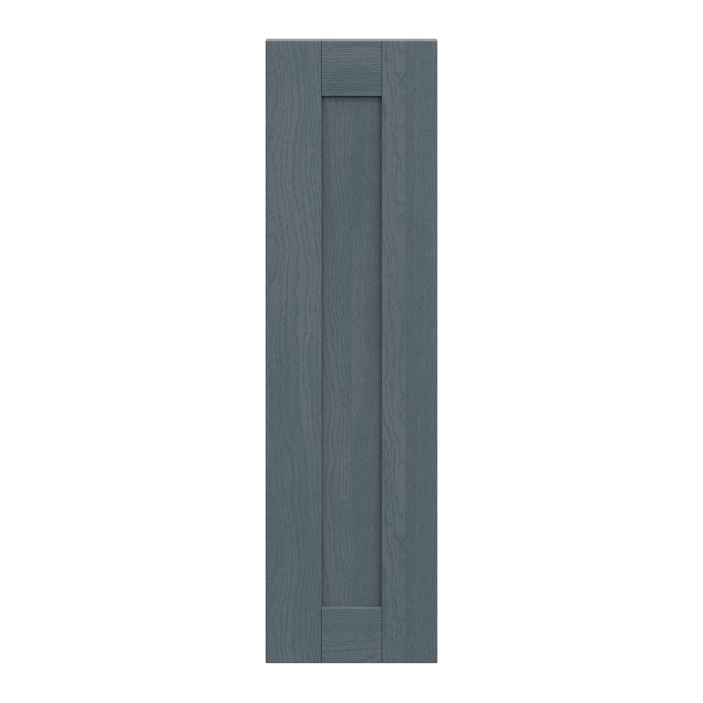 Alpinia Matt dusk blue wood effect Shaker Tall wall Cabinet door (W)250mm (H)895mm (T)18mm - Image 1