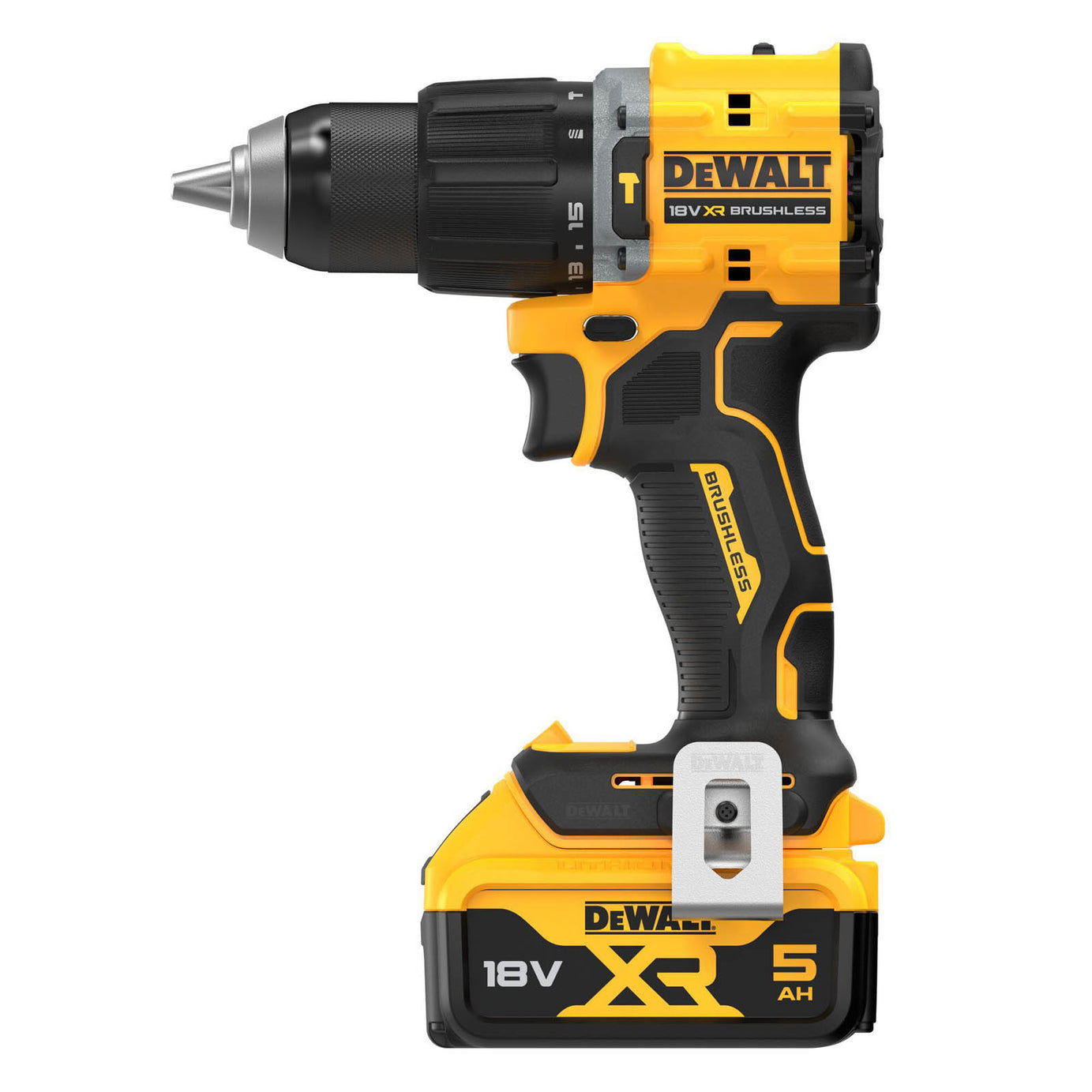 DeWalt 18V Li-ion XR Brushless Cordless Combi drill (1 x 5Ah) - DCD789P1T-GB - Image 7