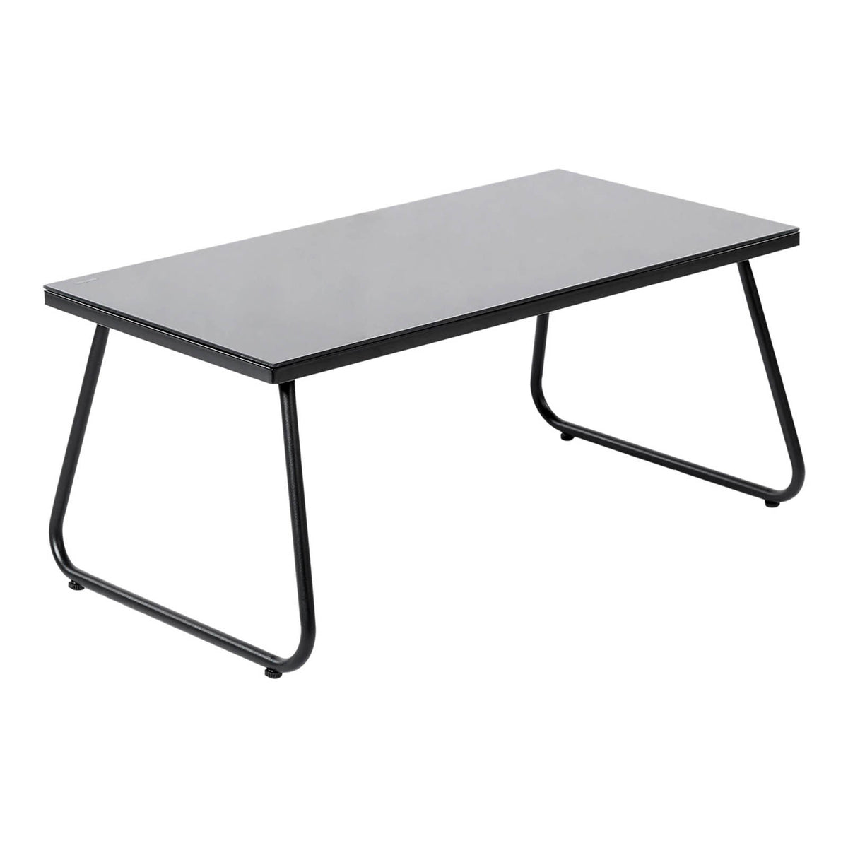 Krista 4 Seater Garden Furniture Coffee Set Black Steel Patio Table - Image 3