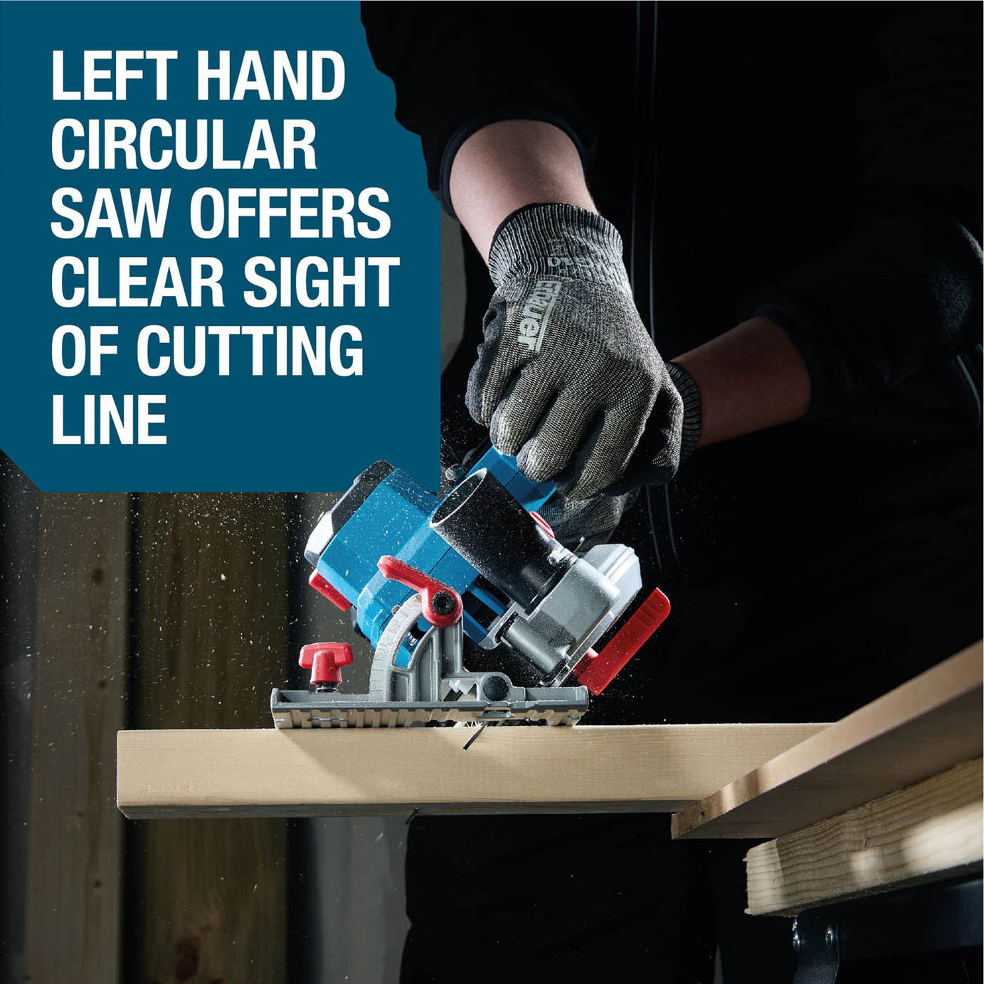 Erbauer Circular Saw ERI1085CSW Cordless LED 18V Li-Ion EXT 165mm 1 x 4Ah - Image 4