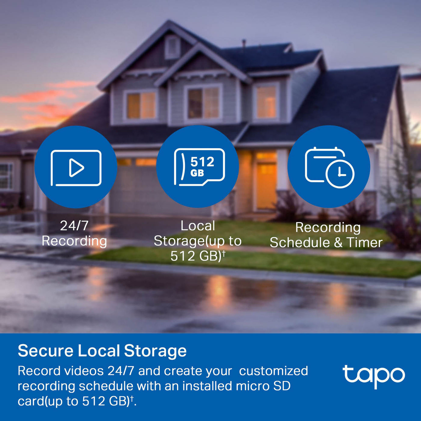 TP-Link Security Camera Tapo C500 Mains-powered All-in-one security system White - Image 6