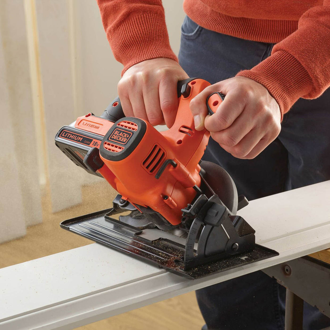 Black+Decker Cordless Circular Saw 140mm 18V POWERCONNECT BDCCS18N-XJ Body Only - Image 3