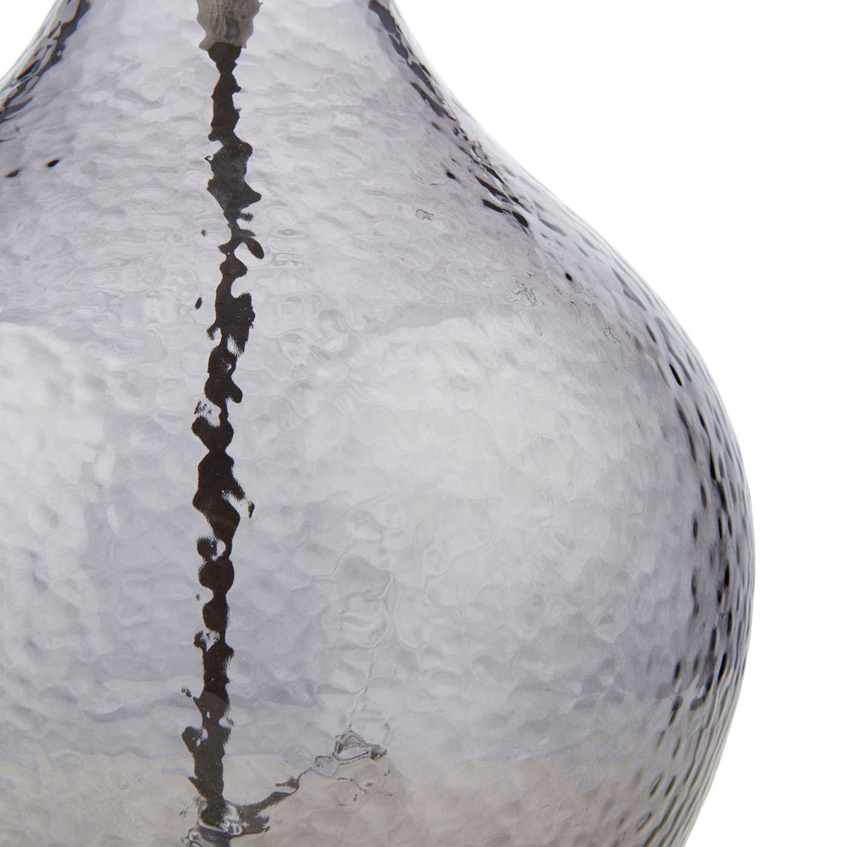 Table Lamp Smoke Grey Teardrop E14 Fabric Glass Bedroom Living Room Modern - Image 6