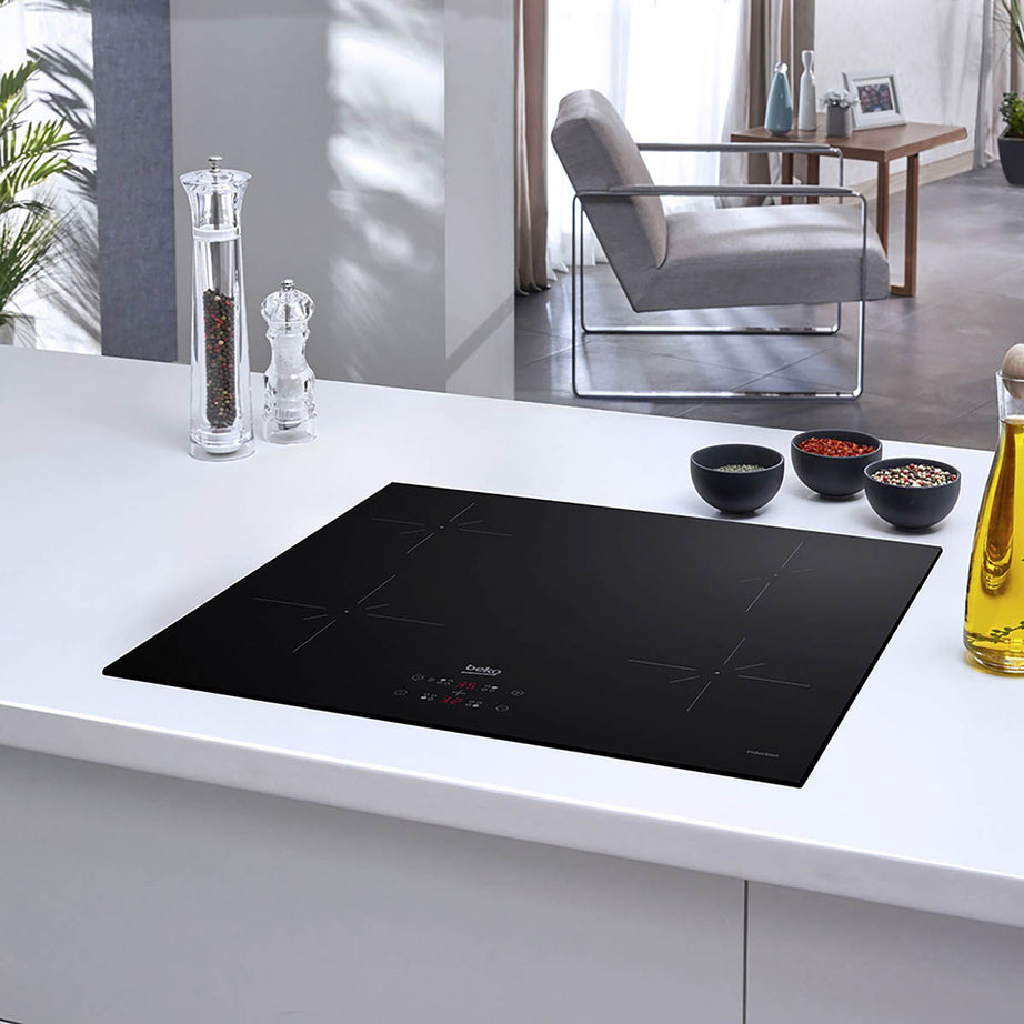 Beko Induction Hob HII164401QT Integrated Black 4 Zone 59cm With Touch Controls - Image 2