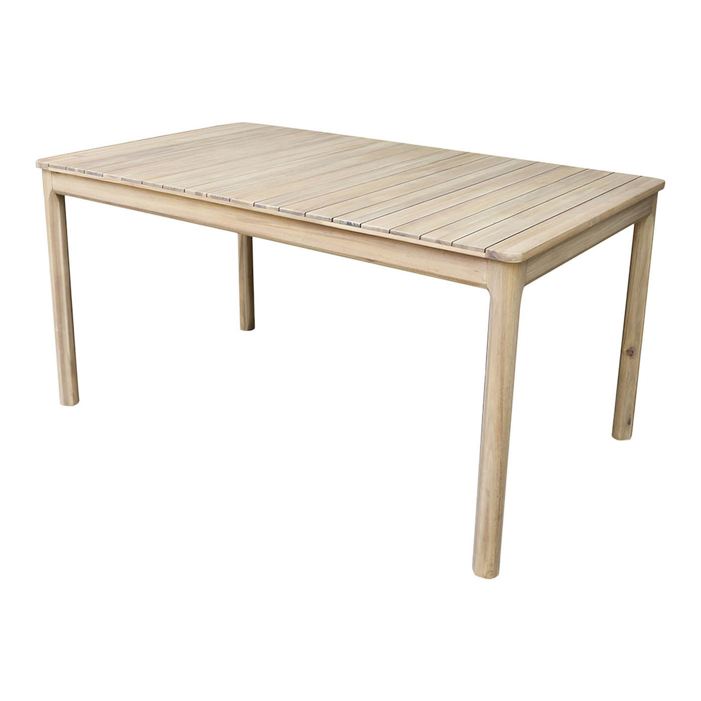 GoodHome Riveo Wooden 6 seater Rectangular Table - Image 1