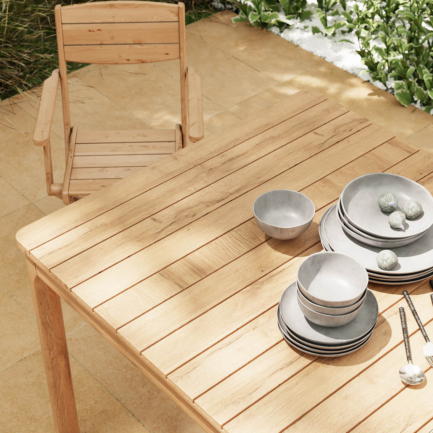 GoodHome Riveo Wooden 6 seater Rectangular Table - Image 9