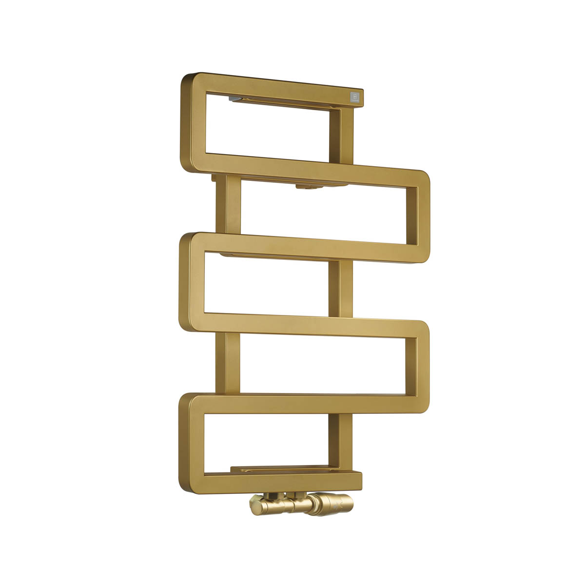 Terma Towel Rail Radiator Brass Flat Bathroom Warmer Modern (H)65.5x(W)50cm - Image 2