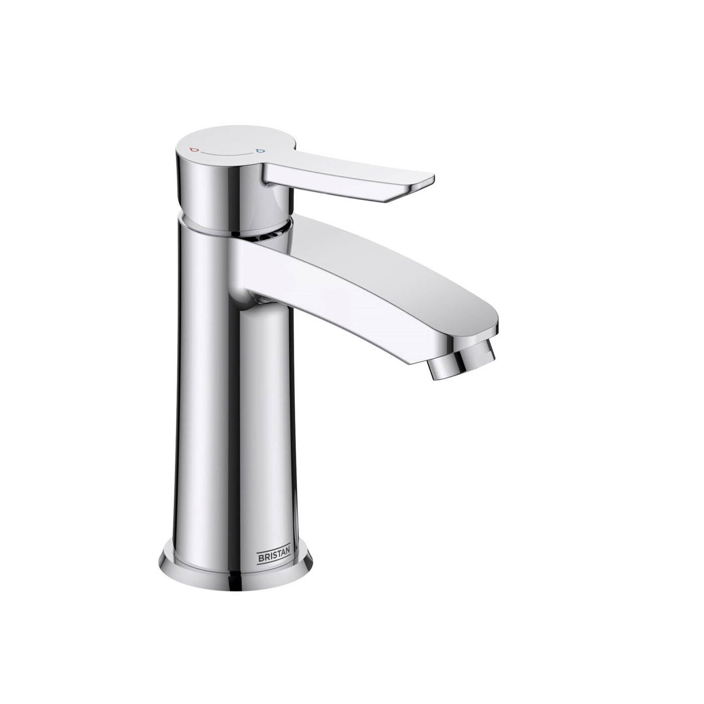 Bristan Basin Mixer Tap Apelo Polished Chrome Effect Round Single Lever Modern - Image 3