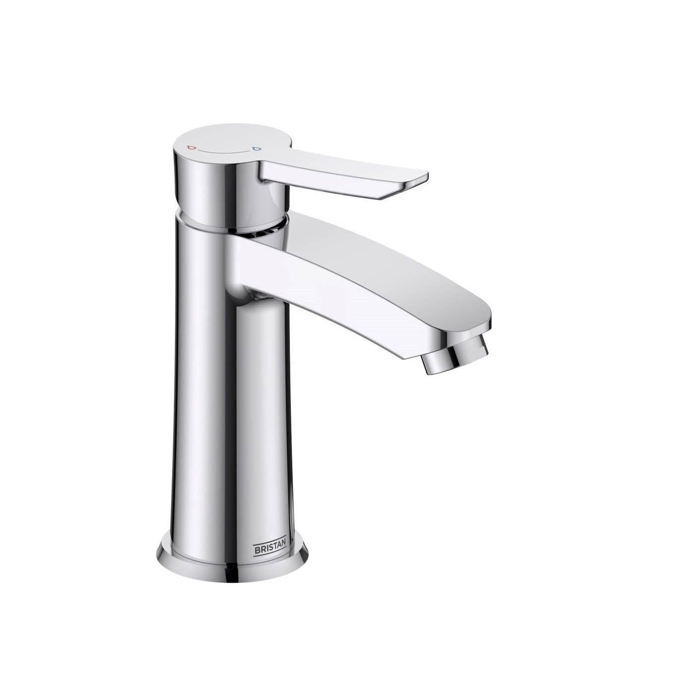 Bristan Basin Mixer Tap Apelo Polished Chrome Effect Round Single Lever Modern - Image 3