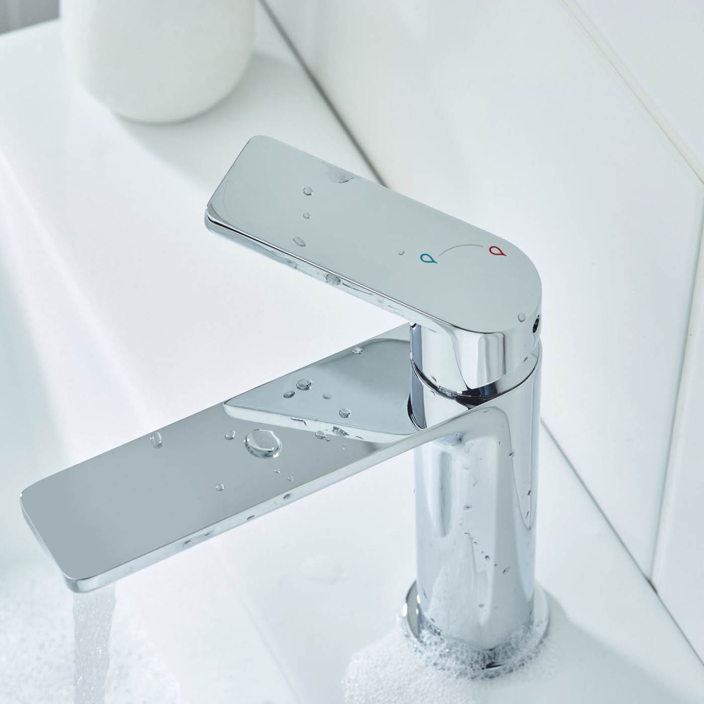 Bristan Bathroom Basin Tap Mono Mixer Chrome Single Lever Square Faucet - Image 5