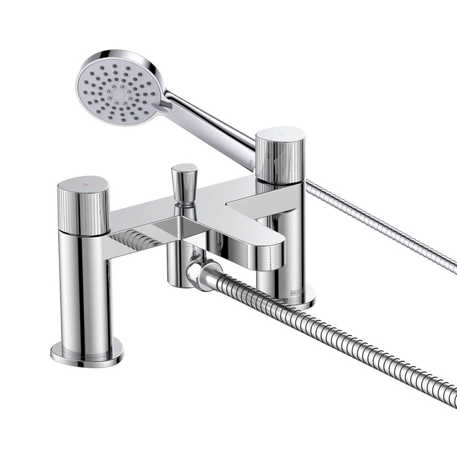 Bristan Bath Filler Tap Shower Mixer Chrome Round Head 3 Spray Pattern Bathroom - Image 3