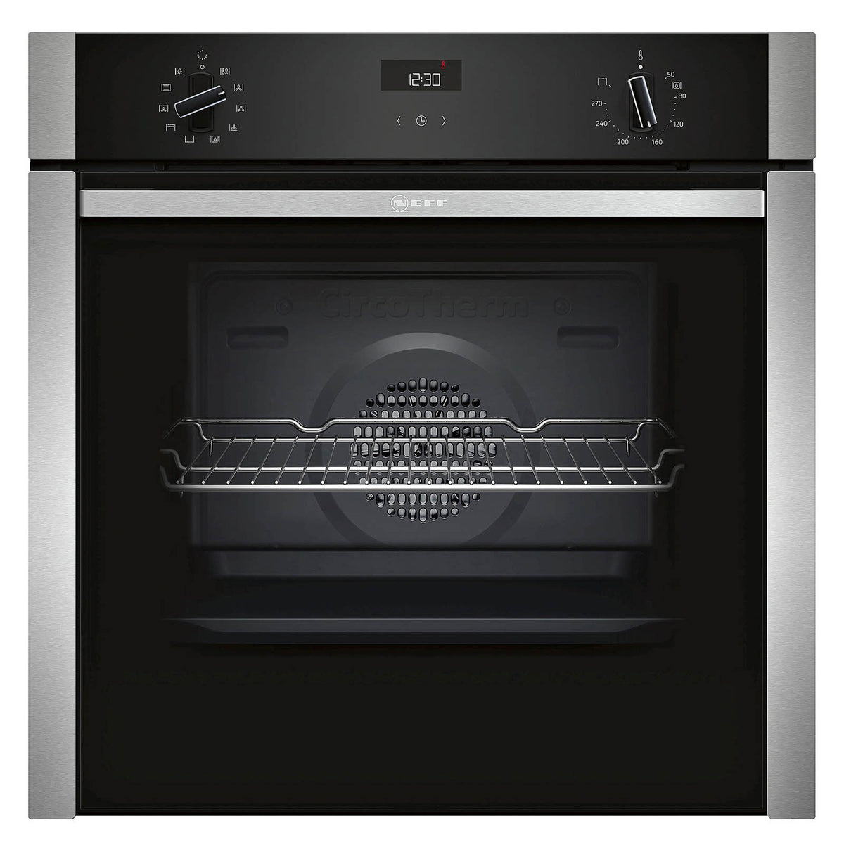 Neff Electric Oven 60cm B3ACE4AN3B Built In 71L Black Single Multi-function - Image 1