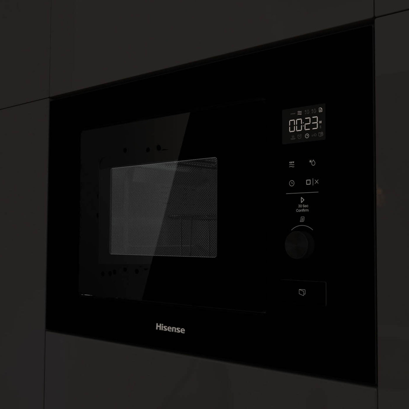 Hisense Built-in Microwave 20L BIM320G52BGUK Mirrored black - Image 5