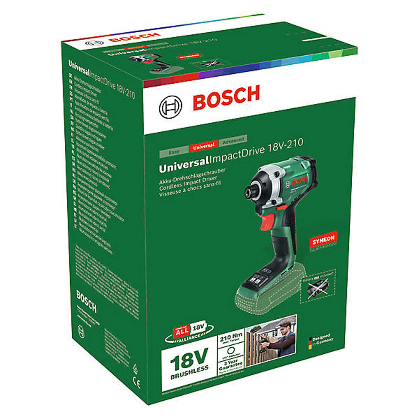 Bosch Impact Driver UniversalImpactDrive 18V-210 06039E7000 Compact Body Only - Image 3