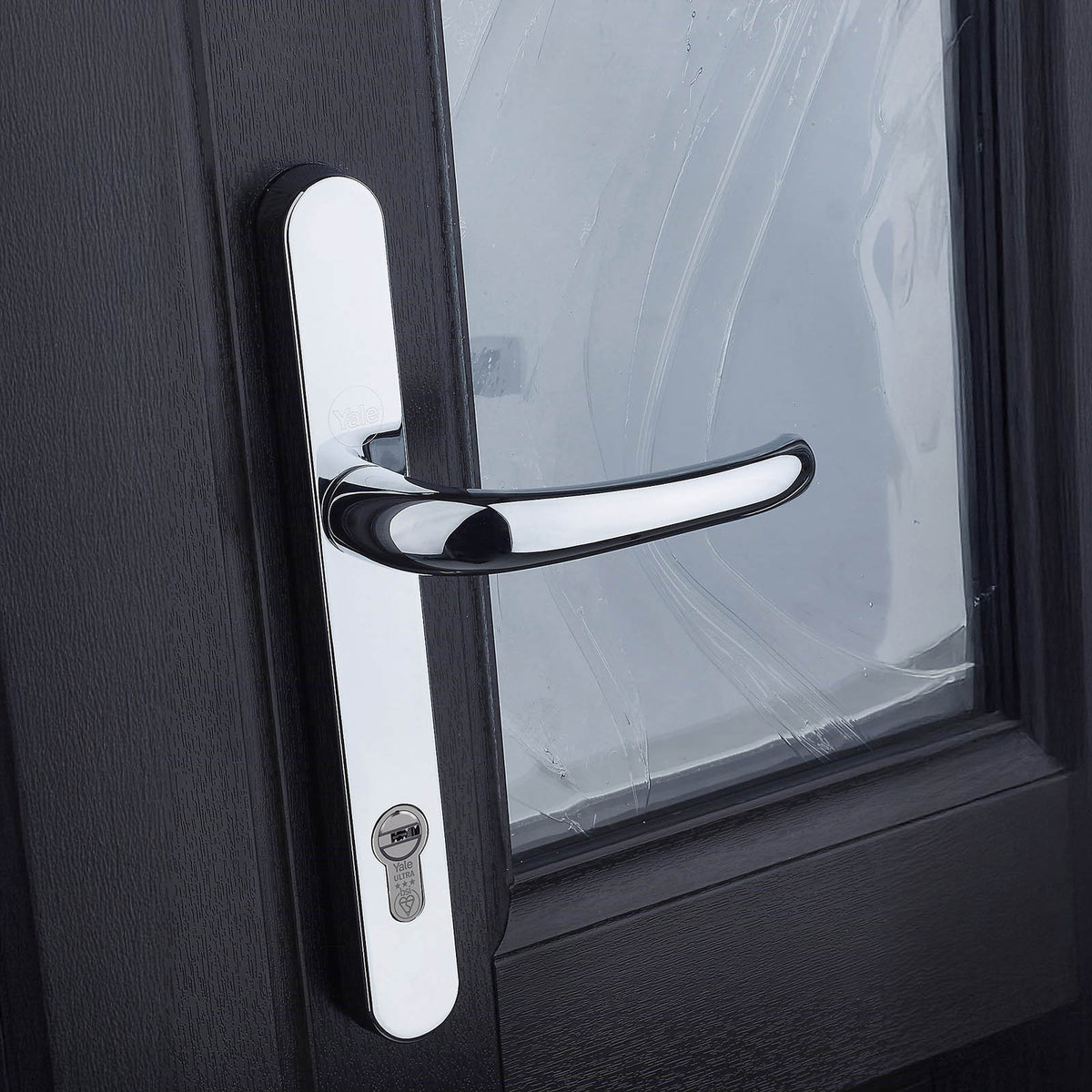 Yale Platinum ultra 3 star Nickel effect 45/50 Double Euro Cylinder lock - Image 3