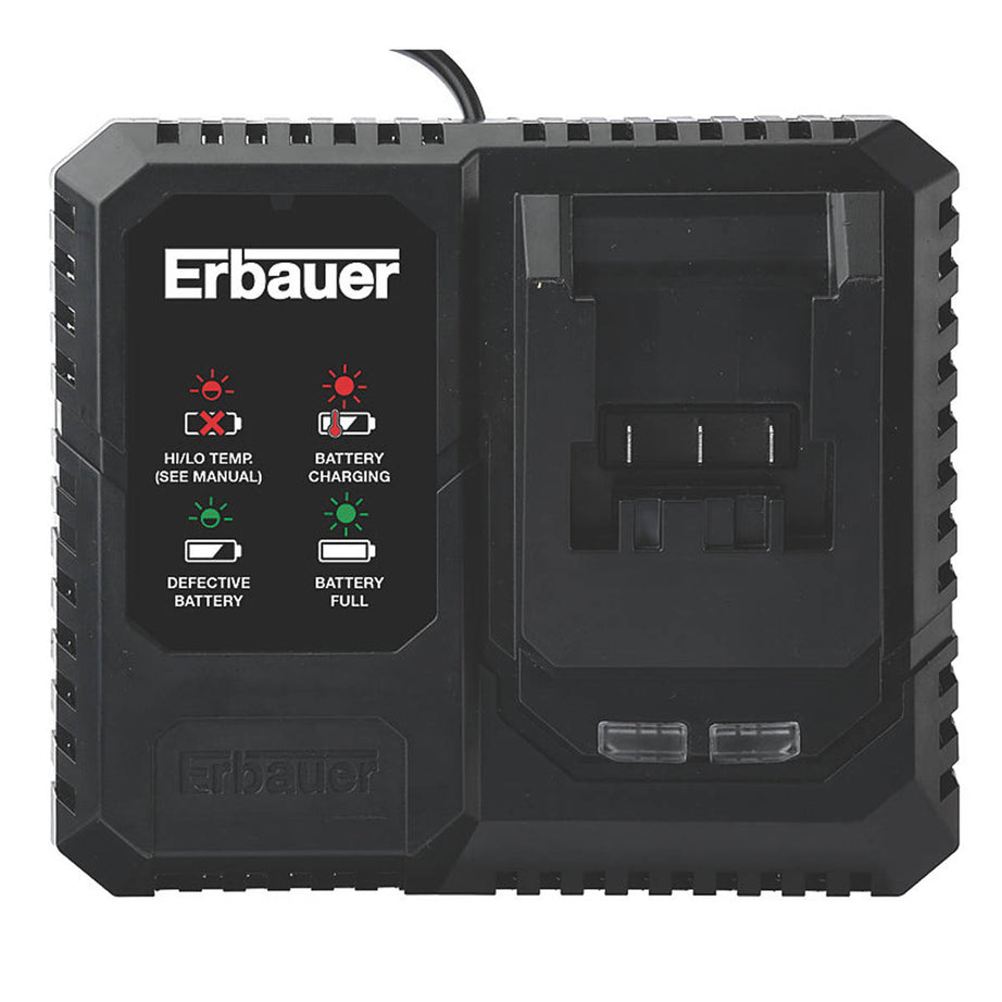 Erbauer Fast Charger EFC18-LI 18V Li-Ion EXT Compact Powerful Lightweight - Image 1