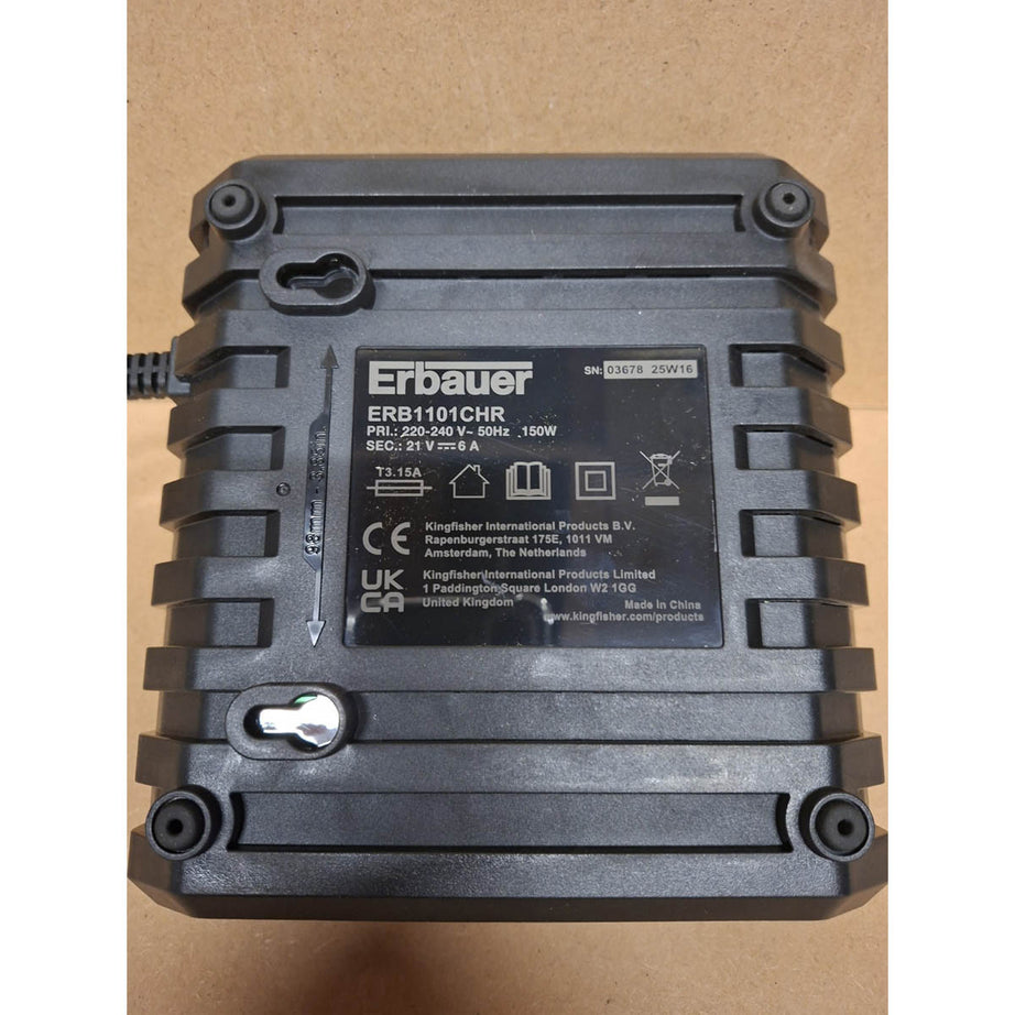 Erbauer Battery Charger EXT Keep Cool 6A 18V Li-Ion Powerful LED Indicator - Image 4