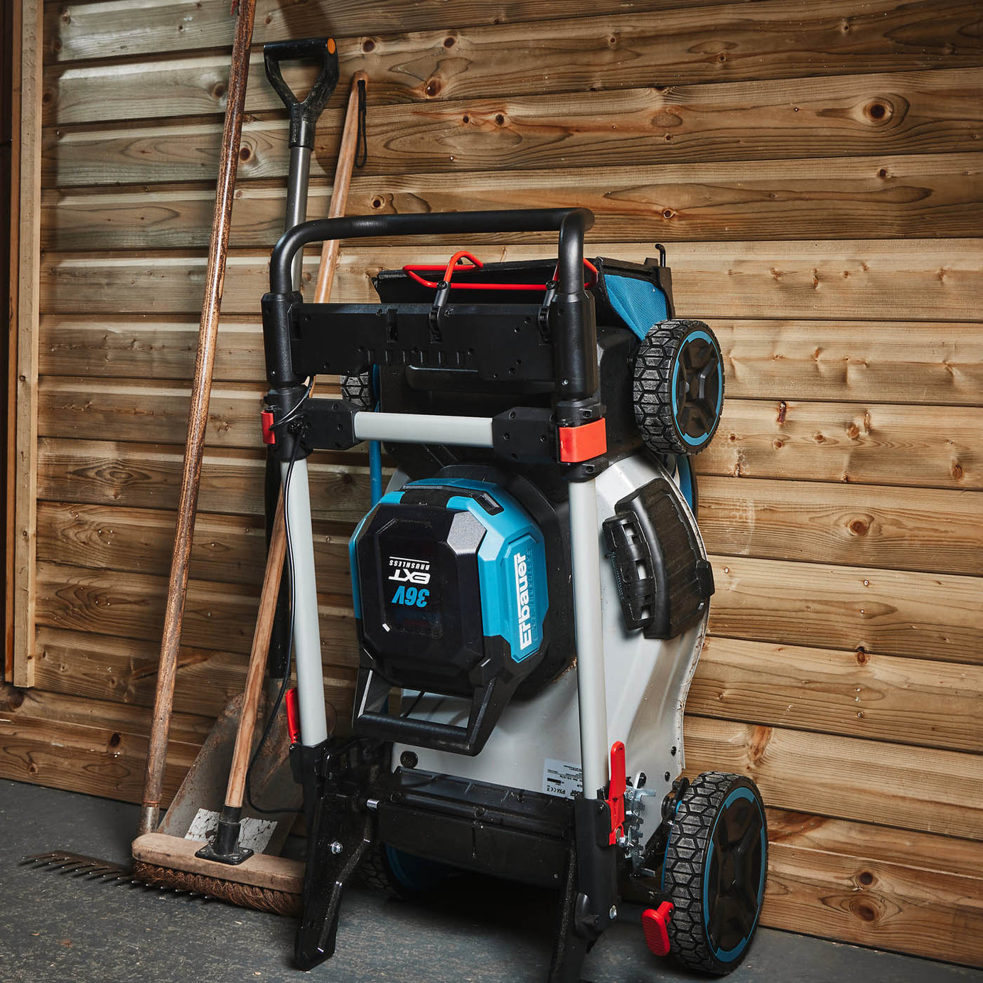 Erbauer Lawnmower Cordless 36V Li-Ion ERT1042GLM Garden 46cm Rotary Body Only - Image 7