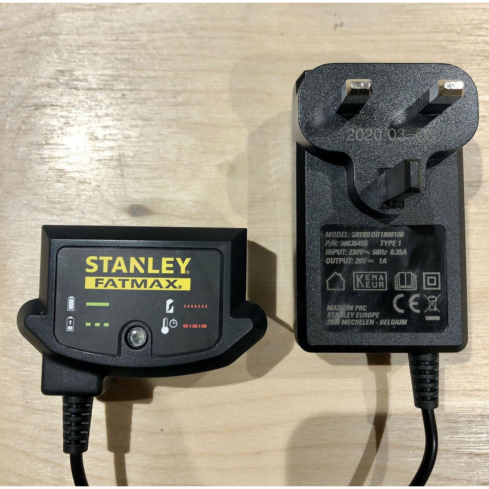 Stanley FatMax Charger Replacement For Cordless Drills FMC608 FMC628 18 V - Image 1