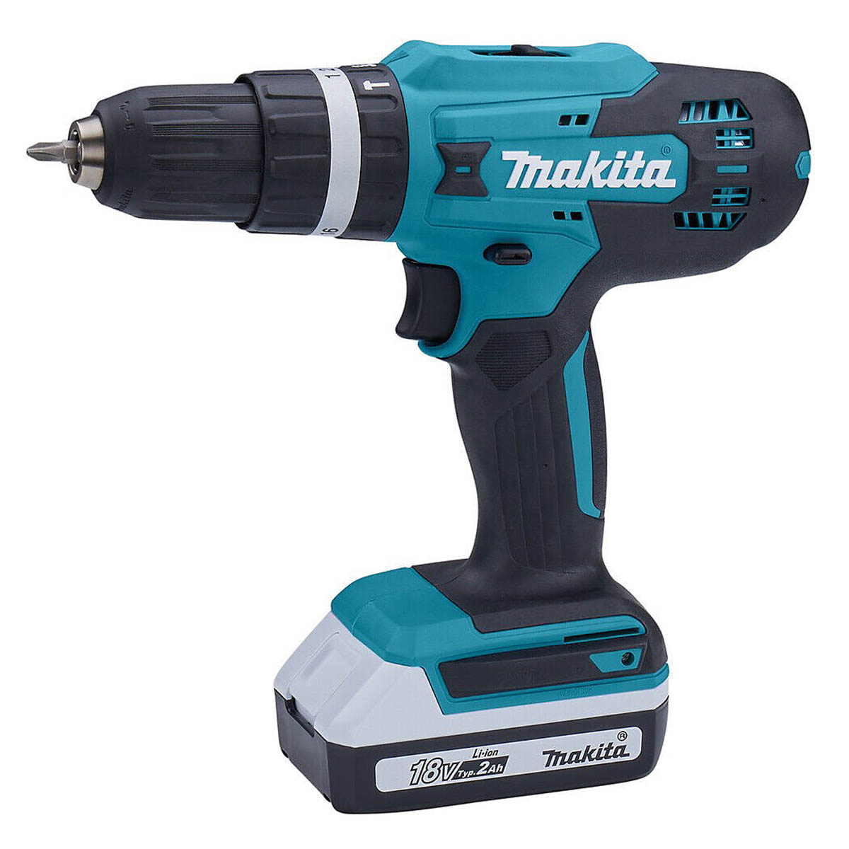 Makita Combi Hammer Drill Cordless 18V Li-Ion HP488D Compact Ergonomic Body Only - Image 7