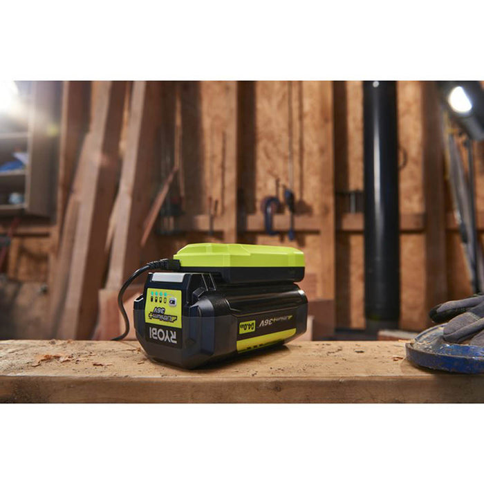 Ryobi Battery Charger 36V MAX POWER LED Indicator Powerful Compact Garden Tools - Image 2