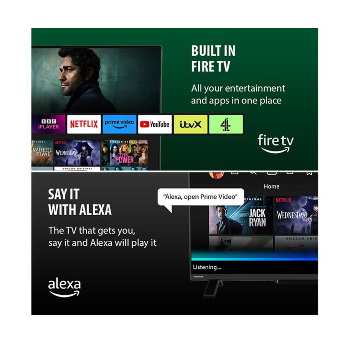 Toshiba Smart Fire TV 40 Inch LED Full HD 40LF2F53DB HDR10 Dolby Audio - Image 5