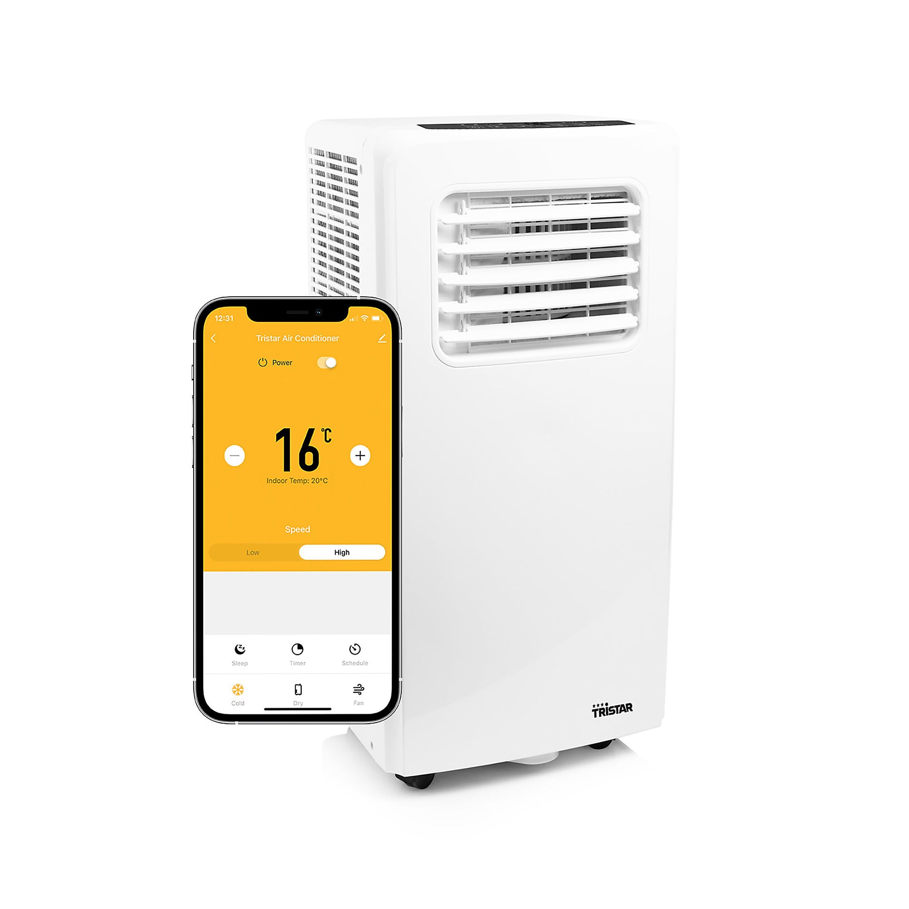 Tristar Air Conditioner Smart White Portable Digital Freestanding 7000BTU - Image 3