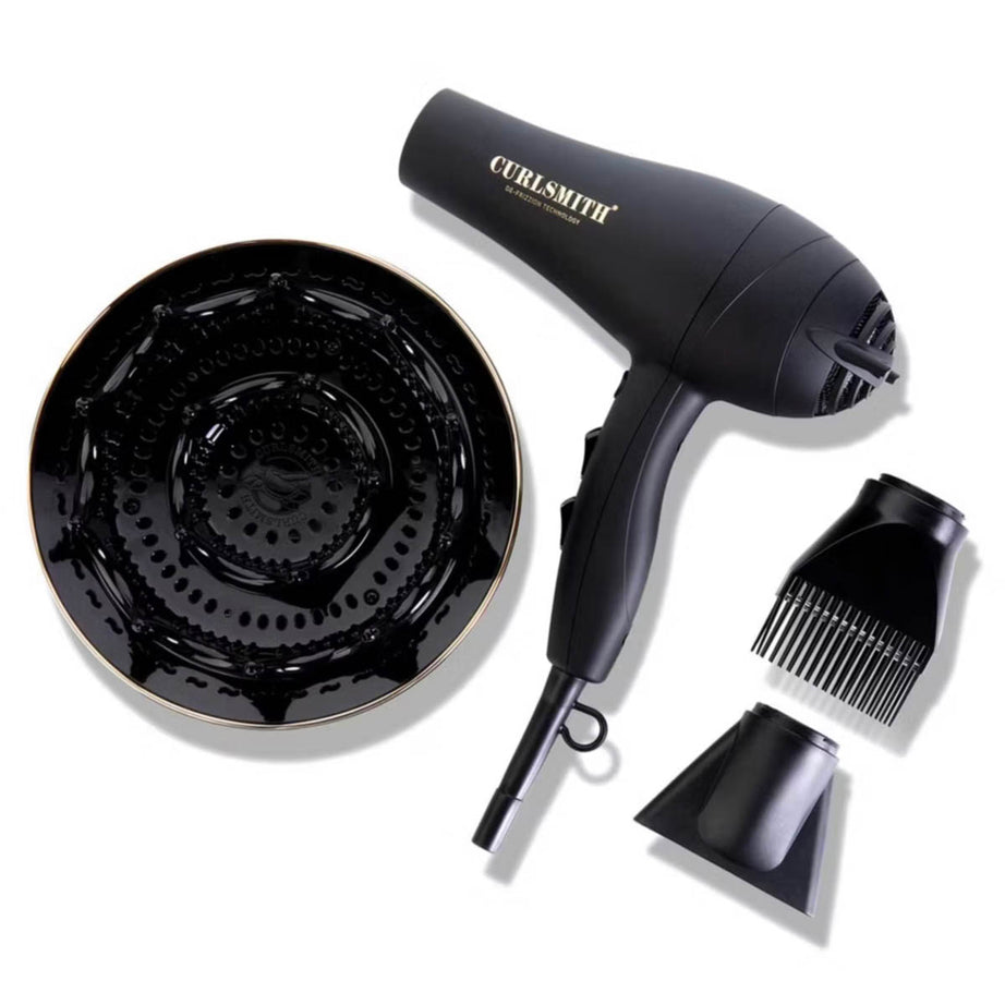 Curlsmith Defrizzion Hair Dryer 20cm XXL Diffuser Porcelain Ceramic Ionising - Image 1