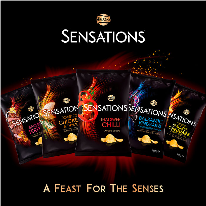 Sensations Walkers Crisps Roast Chicken Thyme Sharing 12 Bags x 150g - Image 5