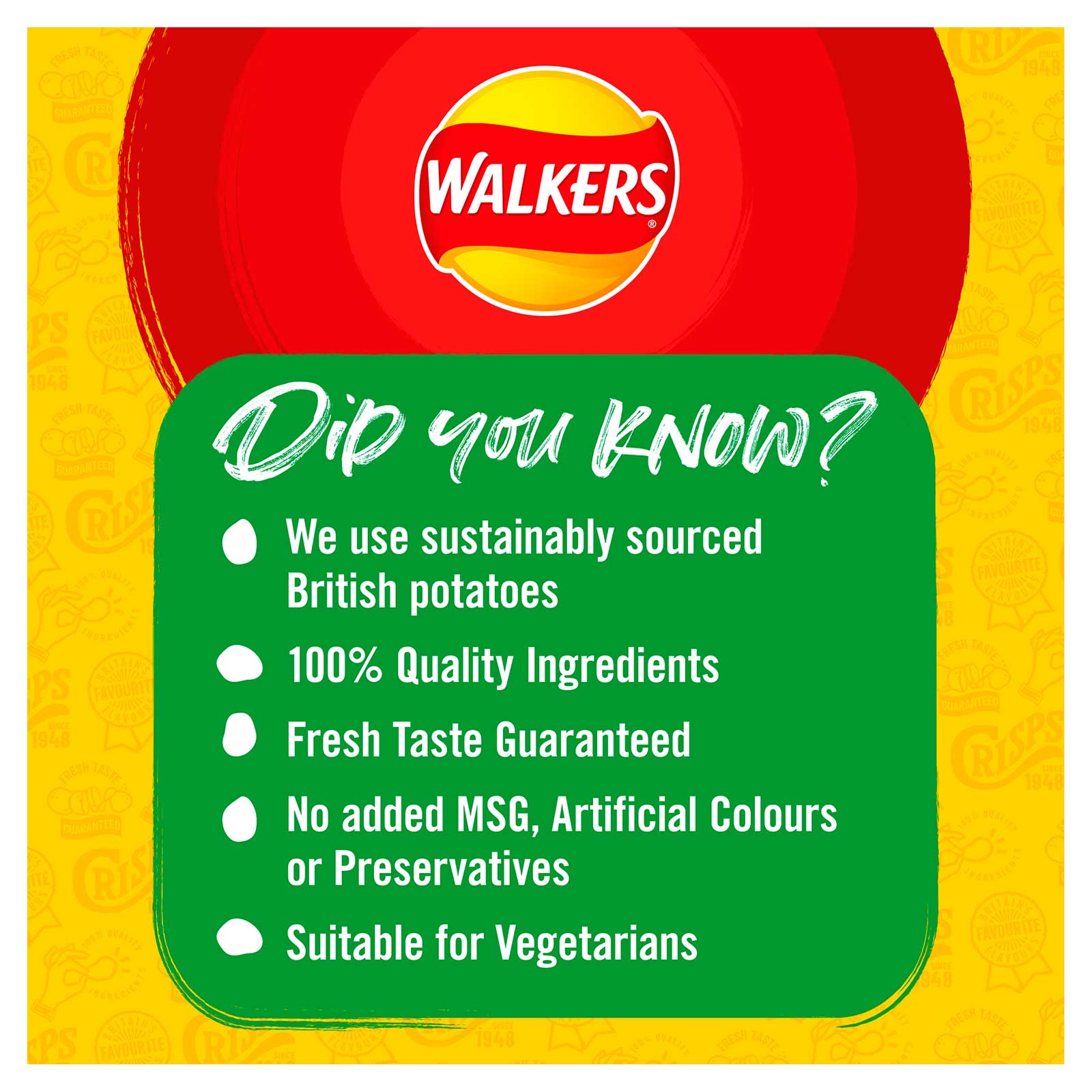 Walkers Crisps Salt & Vinegar Sharing Pack of 32 x 45g - Image 4