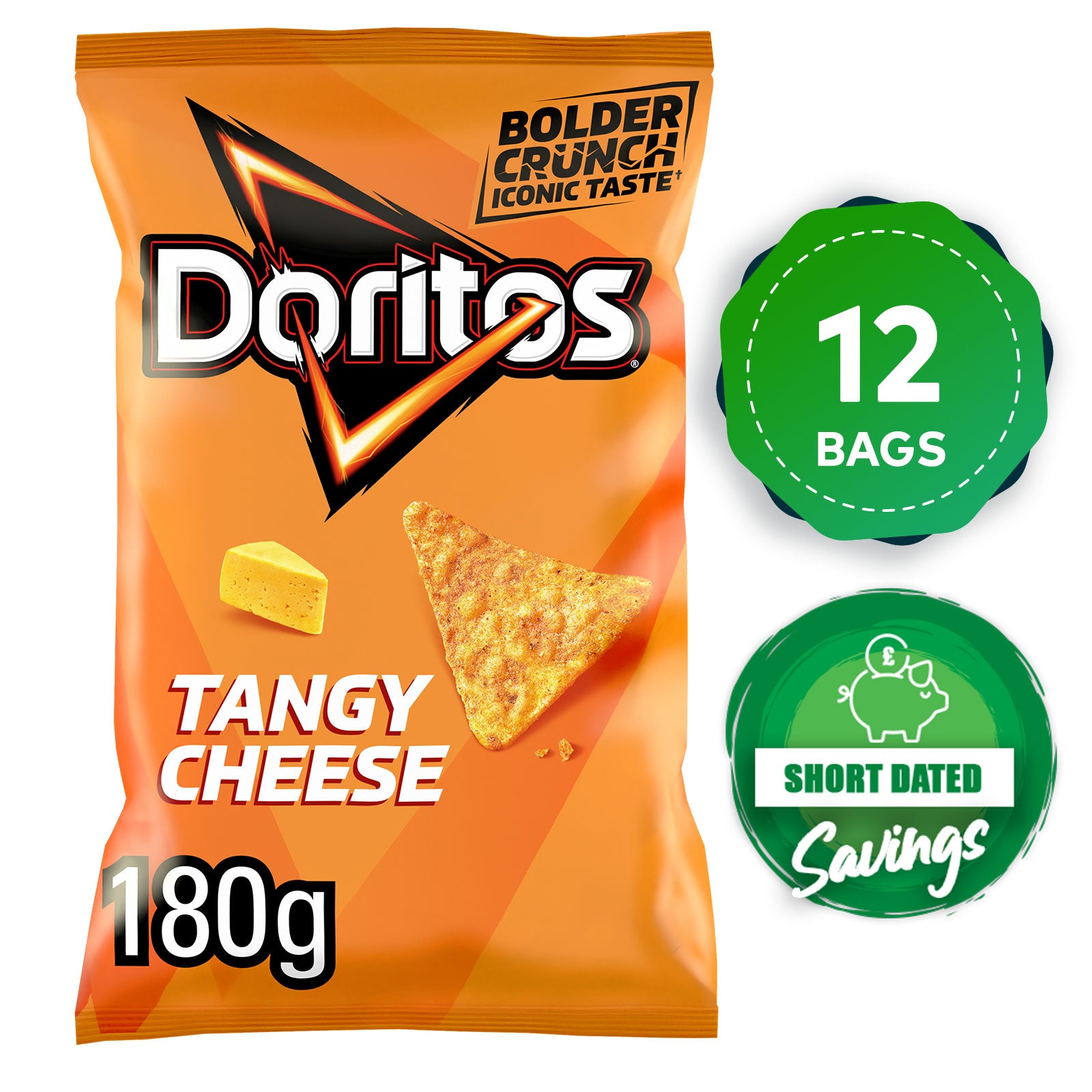 Doritos Tortilla Chips Tangy Cheese Share Crisps Bag 12 x 180g - Image 10