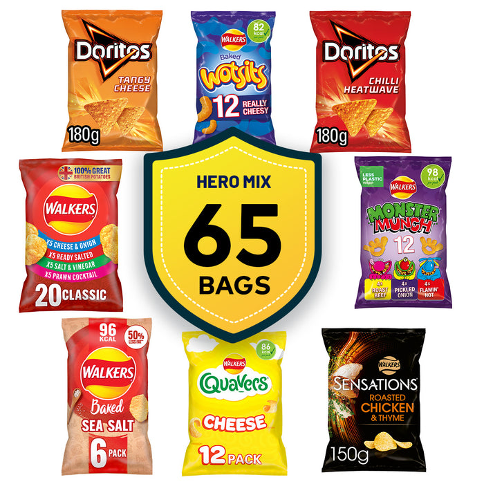 Walkers Crisps Doritos Monster Quavers Cheese Baked Bundle 65 Bags - Image 10