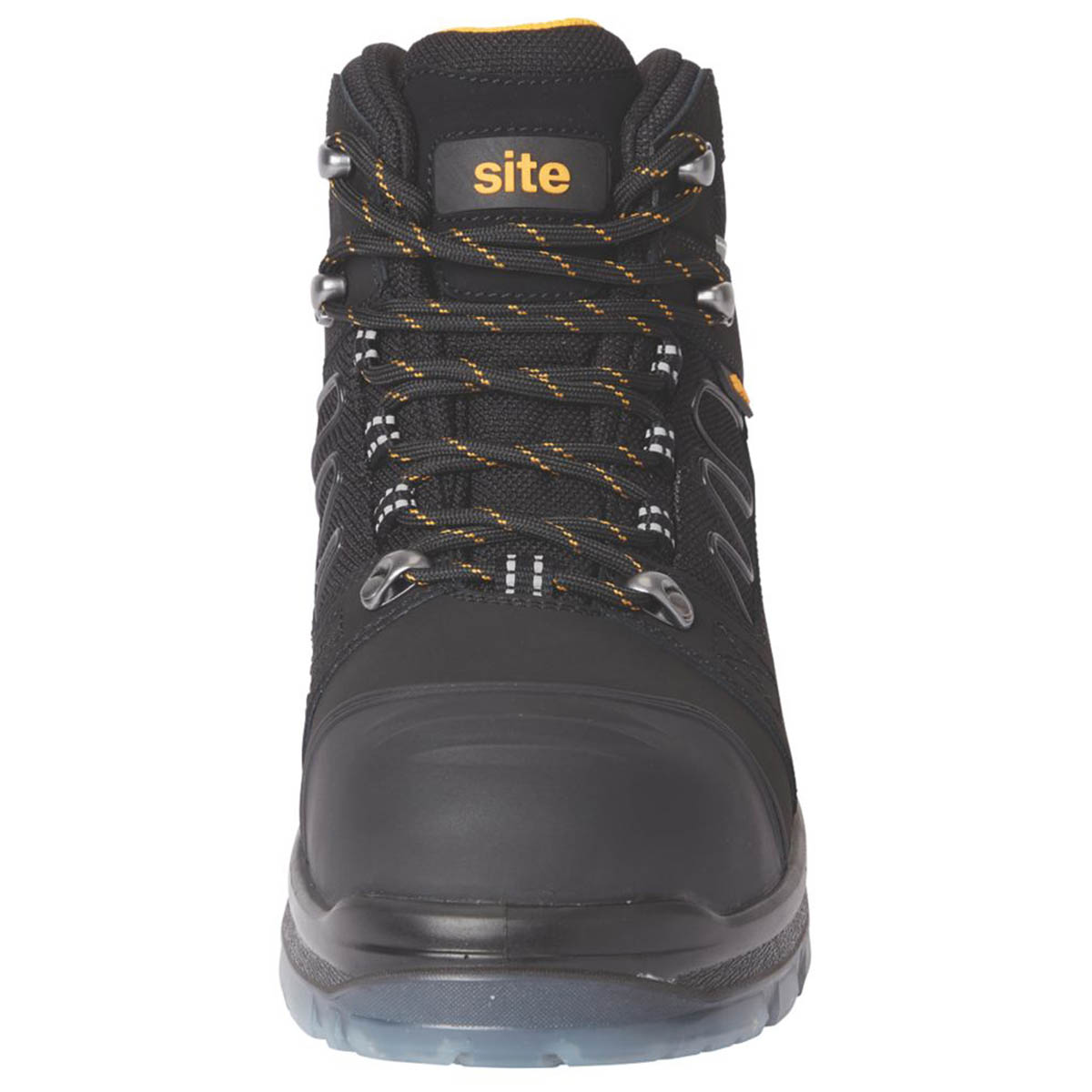 Site Safety Boots Men's Standard Fit Black Leather Waterproof Steel Toe Size 9 - Image 3