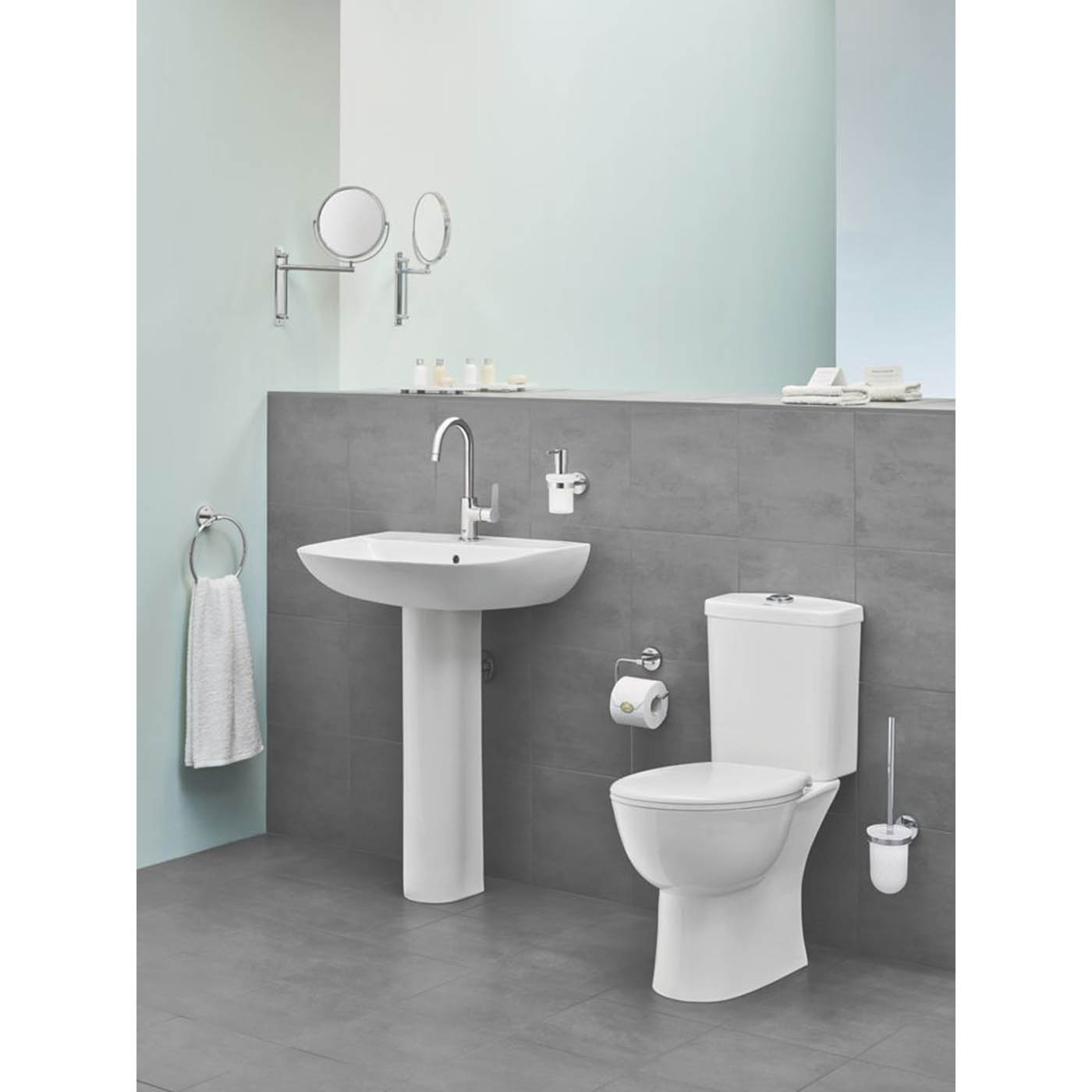 Grohe BauCosmopolitan Toilet Roll Holder StarLight Chrome - Image 2