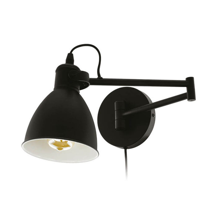 Indoor Wall Light Black Pivoting Adjustable Arm Modern Vintage Industrial - Image 3