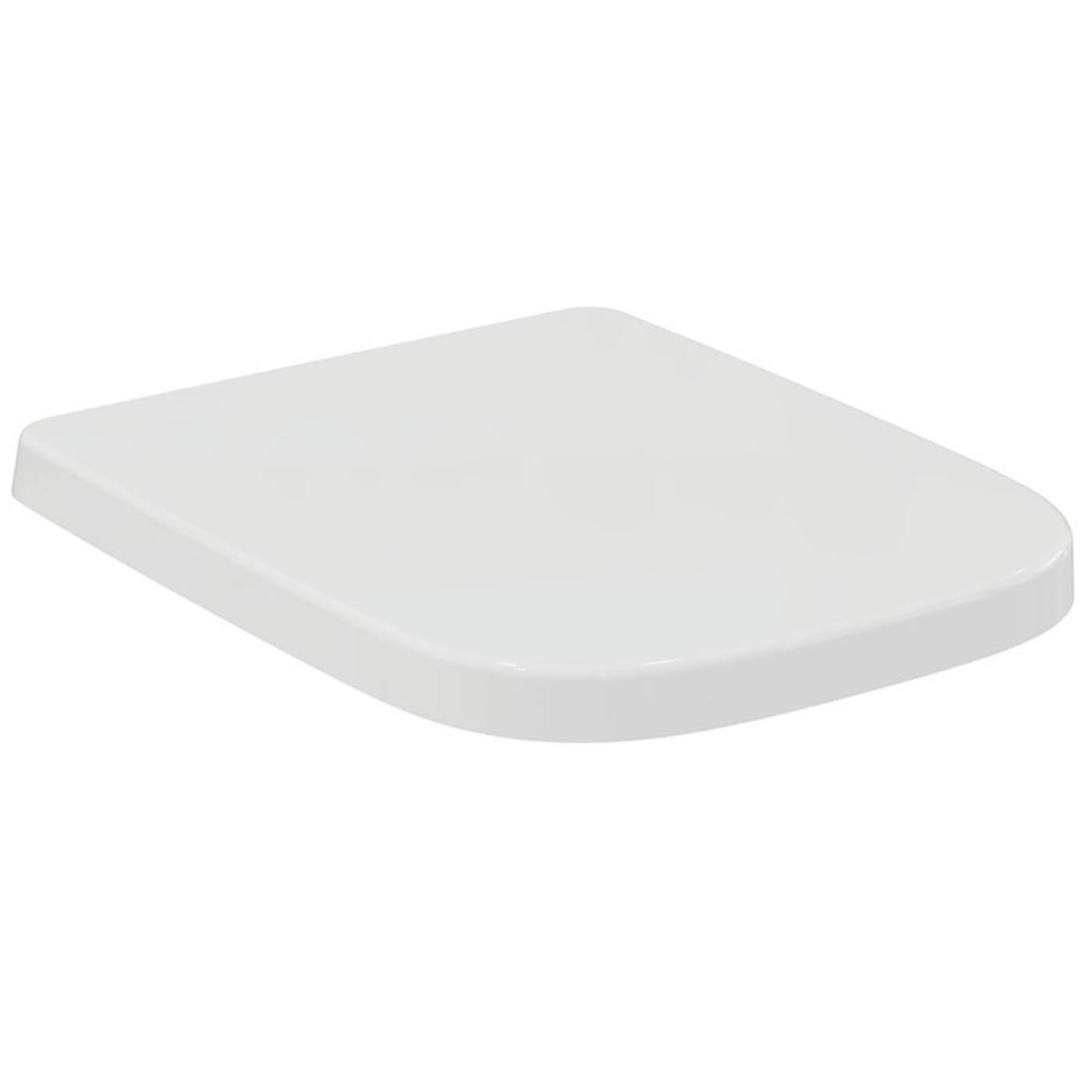 Toilet Seat And Cover White Soft Close Quick Release Duraplast Square Bathroom - Image 1