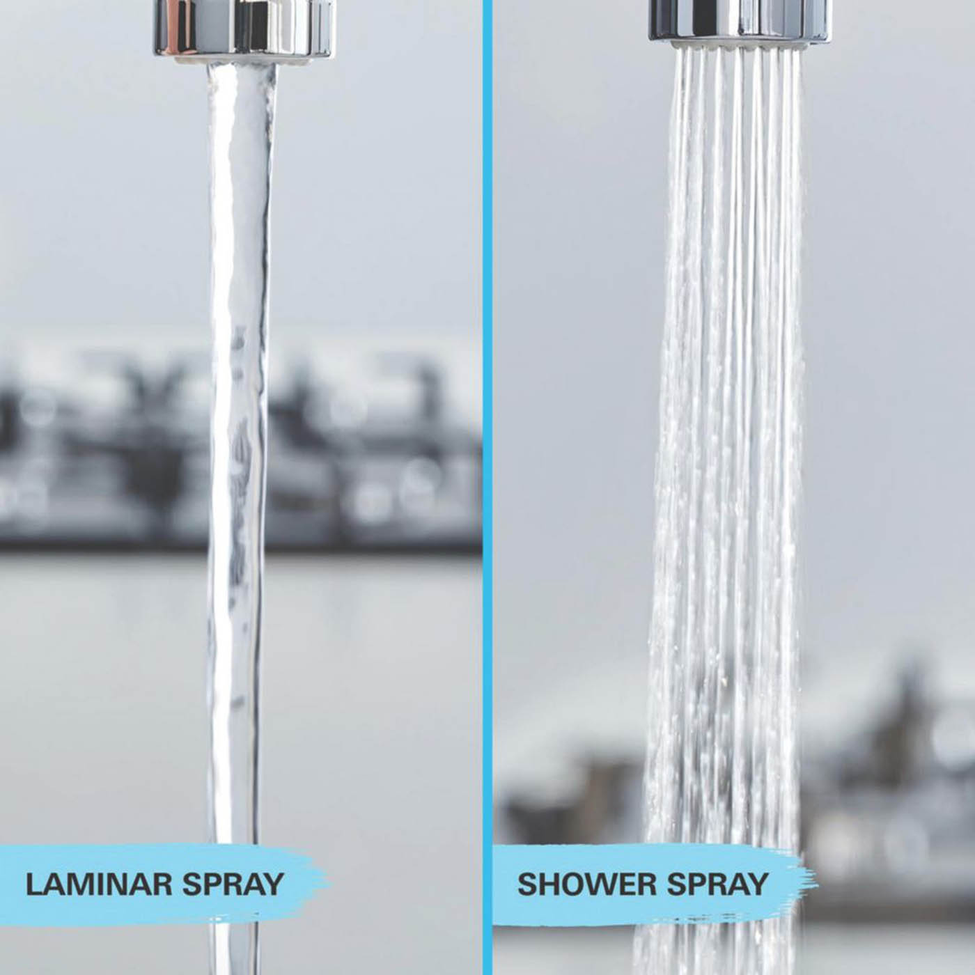 Grohe Kitchen Tap Mono Mixer Chrome Single Lever Pull Out Spout Modern Faucet - Image 5