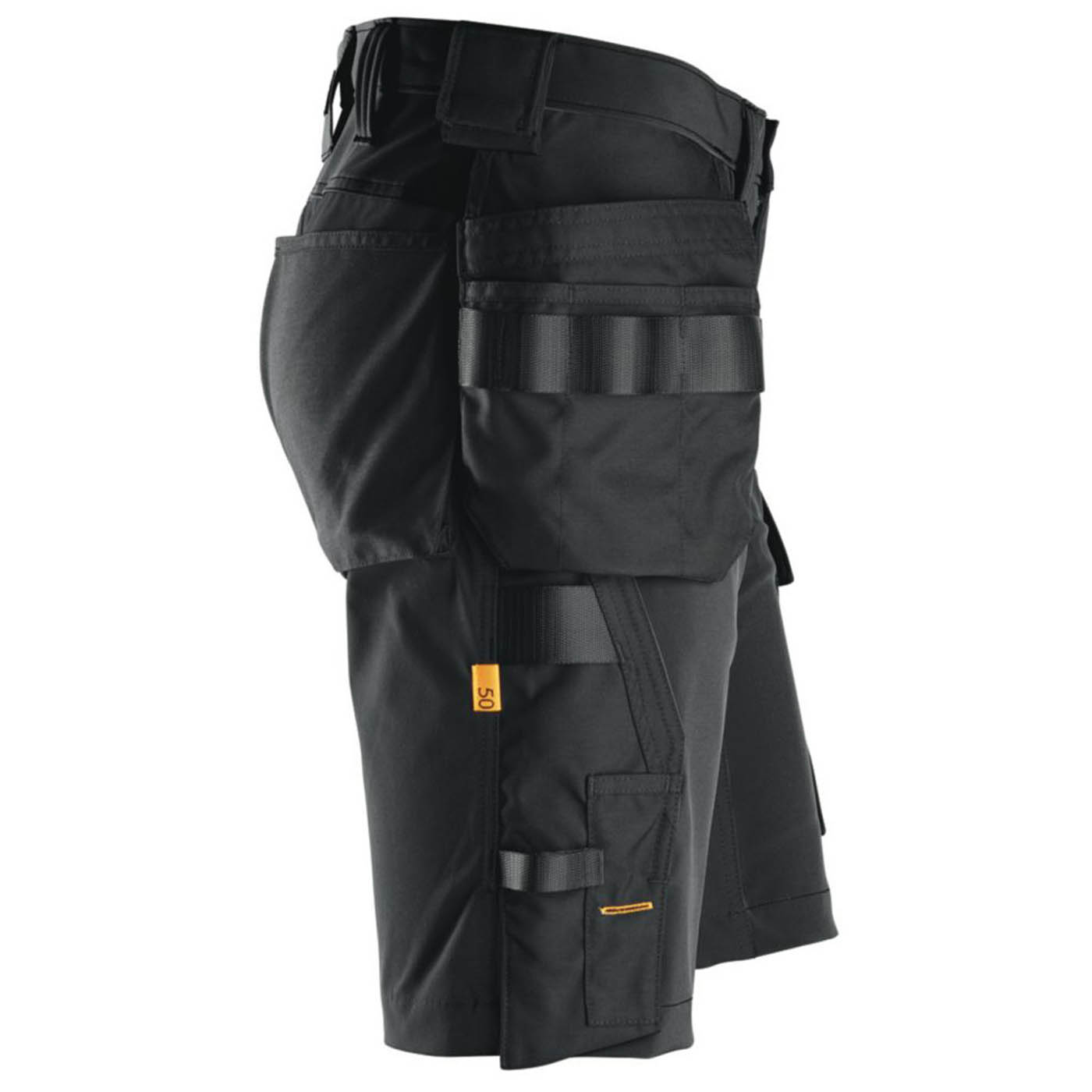 Snickers Work Shorts 6175 Mens Black Windproof Stretch Multi Pockets Cargo 31W - Image 4