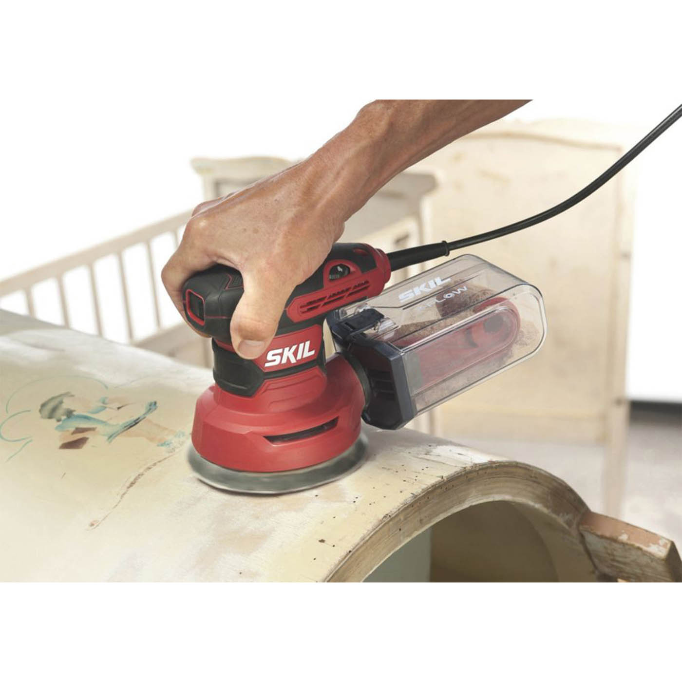 Skil Random Orbit Sander Electric SR1U7471AA 125mm Compact 6 Speed 300W - Image 4